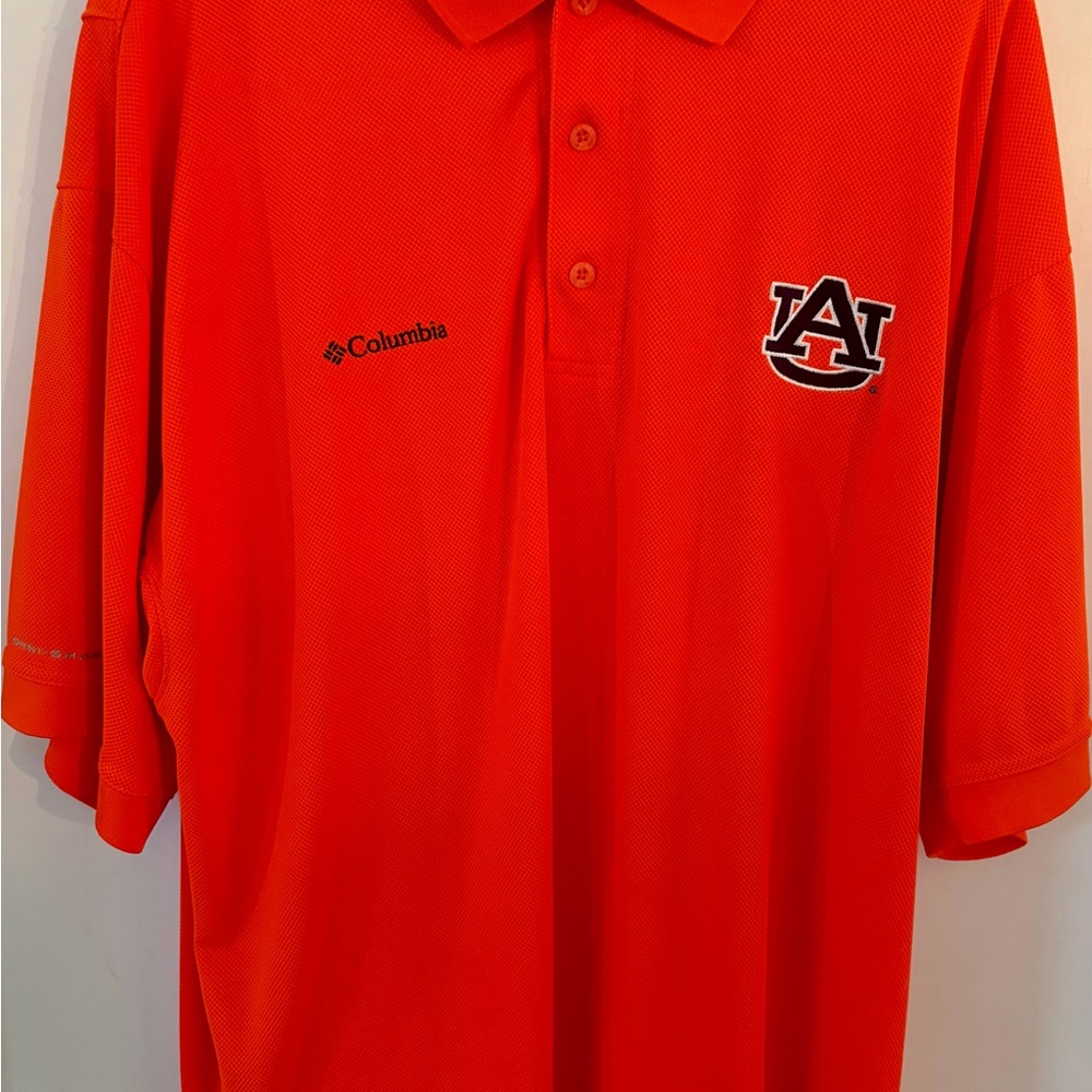 Columbia Men’s Orange Auburn Logo Polo Shirt
